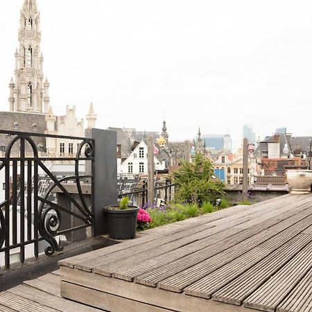 Duplex dernier étage avec terasse à deux pas de la grand place Bruxelles Extérieur photo